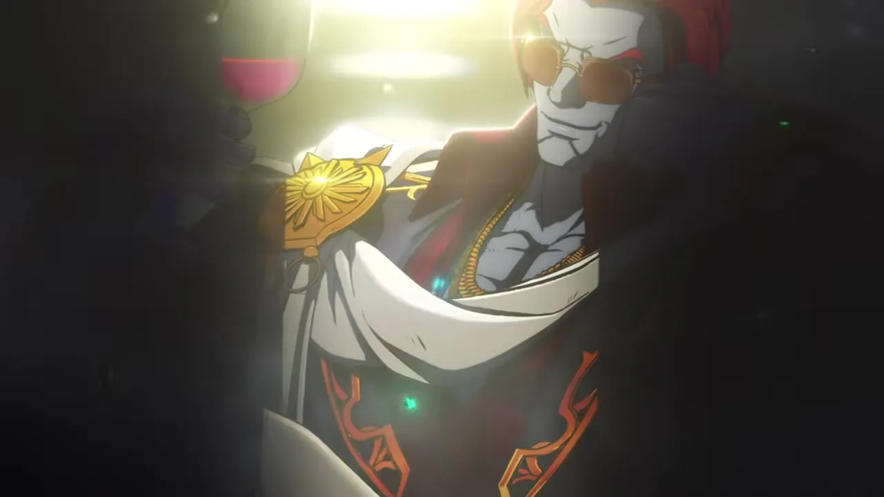 A towering cosmic figure surrounded by energy, looming over a shattered arena — the Champion of the Universe from MARVEL Tōkon.